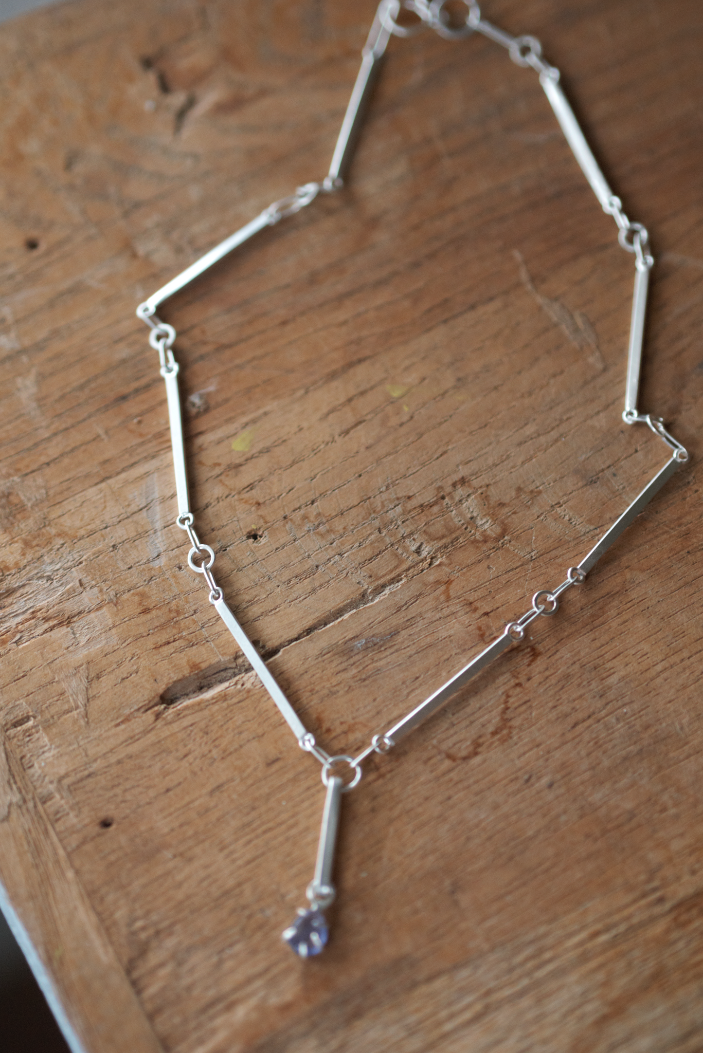 Tanzanite Teardrop Necklace