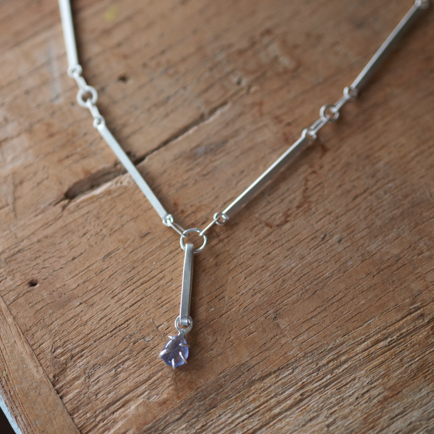 Tanzanite Teardrop Necklace
