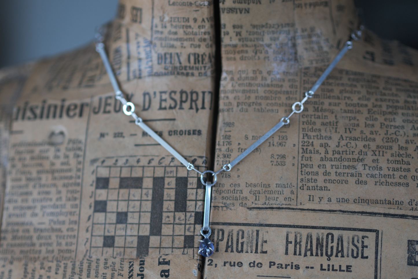 Tanzanite Teardrop Necklace