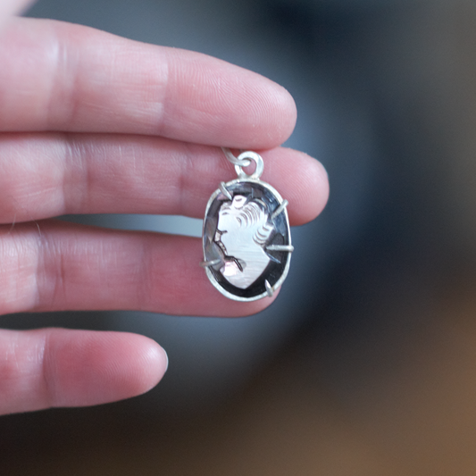 Antique Shell Cameo Pendant