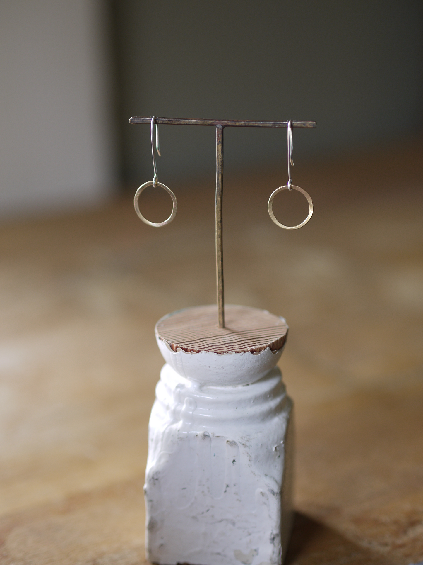 Small Brass Circle Dangles